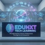 AI-powered EdTech platform Edunxt Tech Learning showcasing artificial intelligence services and educational technology solutions for global learners and institutions