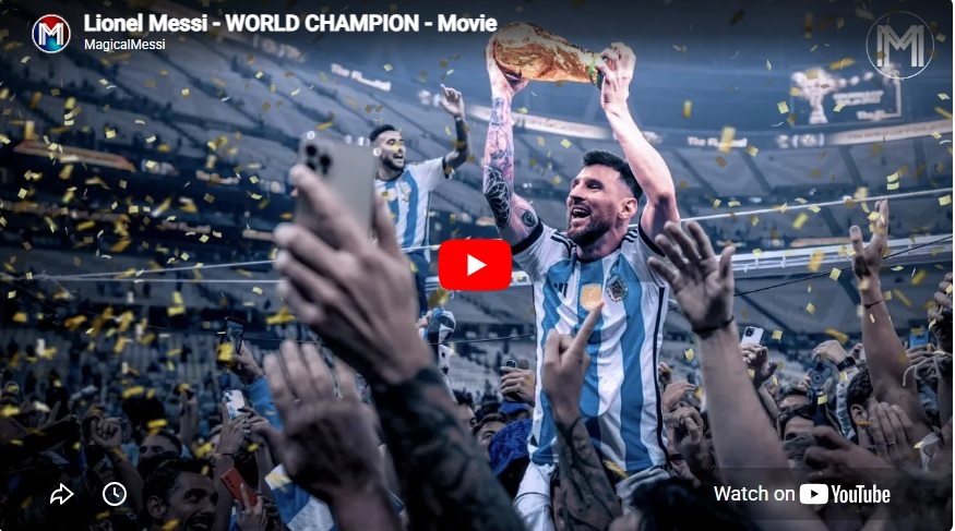 Lionel Messi celebrates scoring his 18th World Cup goal — the all-time record — for Argentina against Austria at AT&T Stadium, Dallas, during the FIFA World Cup 2026 Group J match on 22 June 2026